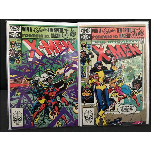 THE UNCANNY  X-MEN #153 AND #154   (MARVEL COMICS)