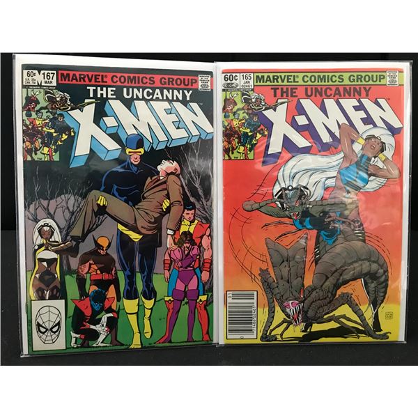 THE UNCANNY  X-MEN #165 AND #167   (MARVEL COMICS)