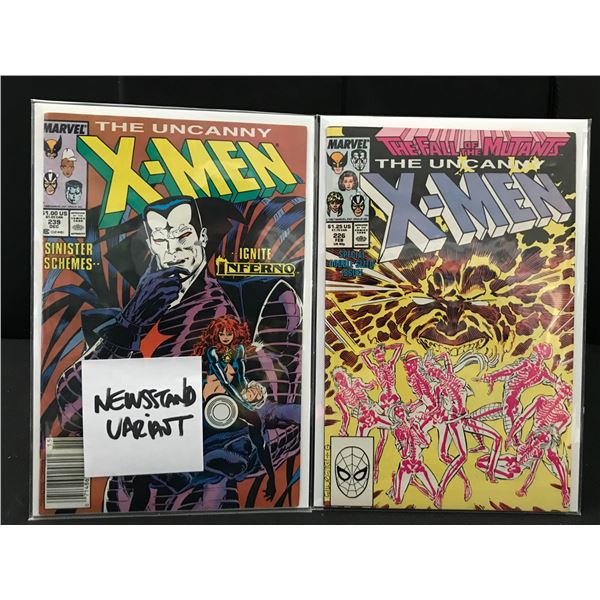 THE UNCANNY  X-MEN #226 AND #239   (MARVEL COMICS)