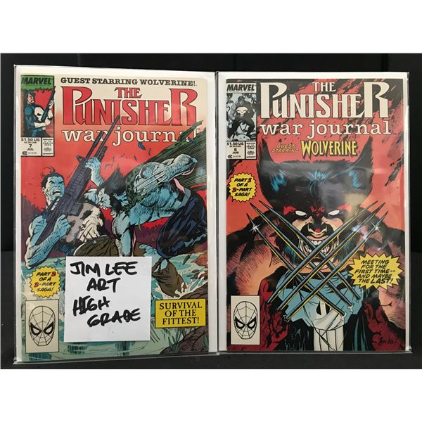 THE PUNISHER WAR JOURNAL # 6 AND #7  (MARVEL COMICS)