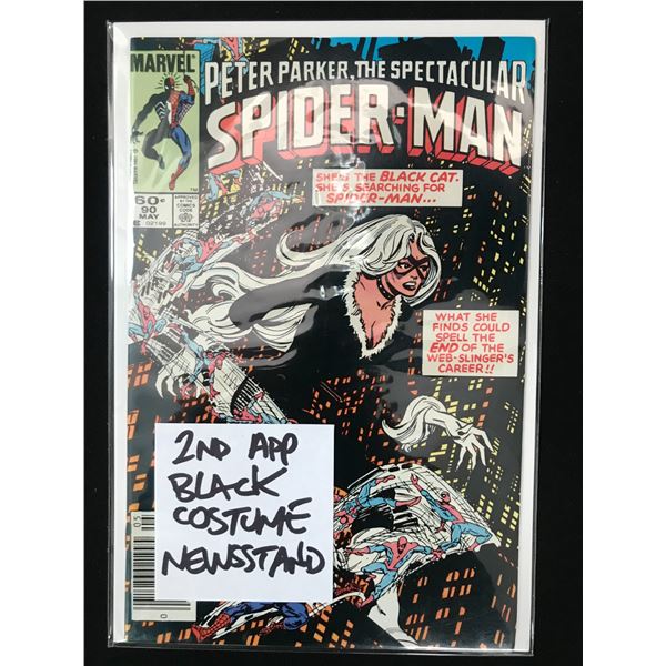 PETER PARKER THE SPECTACULAR SPIDER-MAN #90  2ND APP OF BLACK COSTUME  (MARVEL COMICS)