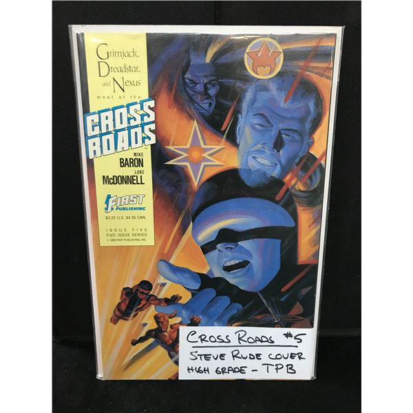 FIRST PUBLISHING COMICS NO.5 CROSS ROADS (STEVE RUDE COVER)