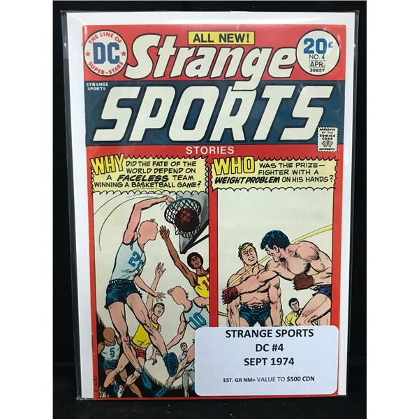 DC COMICS NO.4 STRANGE SPORTS STORIES (SEPT 1974)