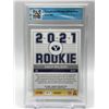 Image 2 : 2021 SCORE DRAFT PICKS NO.61 ZACH WILSON 2021 ROOKIE GCG GRADED 9