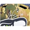 Image 2 : CHRIS CARSON SIGNED SEATTLE SEAHAWKS SALUTE TO SERVICE FULL SIZE HELMET (BECKETT COA)