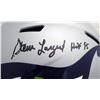 Image 2 : STEVE LARGENT SIGNED SEATTLE SEAHAWKS FULL SIZE HELMET (BECKETT COA)