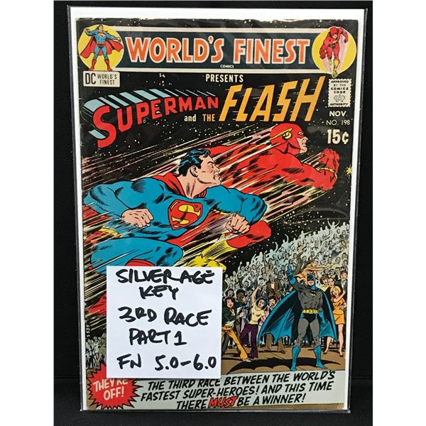 WORLD'S FINEST SUPERMAN AND THE FLASH 3RD RACE PART 1  #198   (DC COMICS)