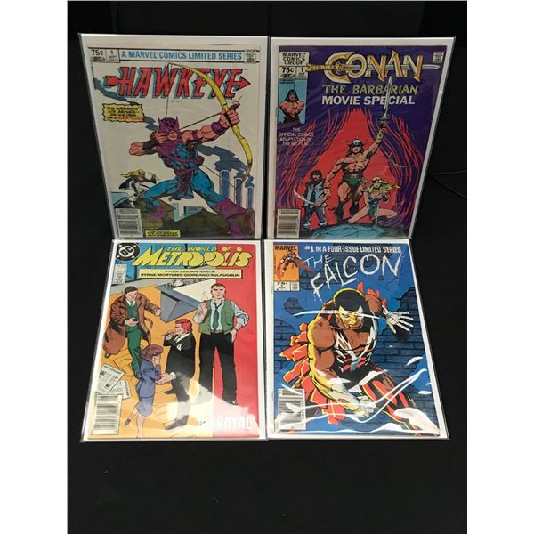 LOT OF 4 #1  SUPERHERO COMICS ( MARVEL COMICS)