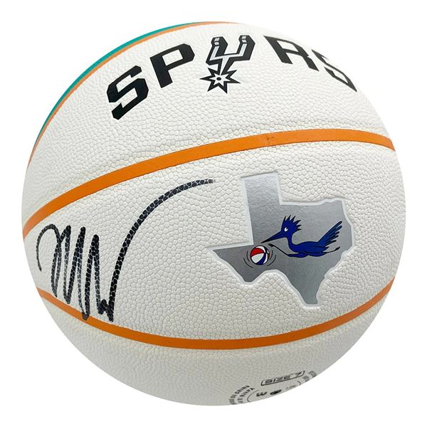 VICTOR WEBANYAMA SIGNED SAN ANTONIO SPURS LTD. EDITION BASKETBALL (FANATICS COA)