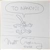 Image 2 : Matt Groening The Simpsons Signed School Is Hell Book beckett