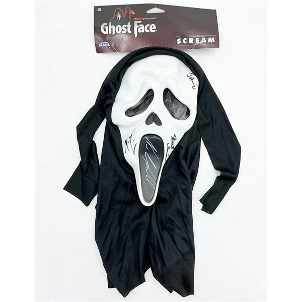 SCREAM CAST SIGNED GHOST FACE MASK (BECKETT COA)