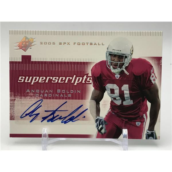 2005 UPPER DECK SPX NO.SS-AN AQUAN BOLDIN AUTO