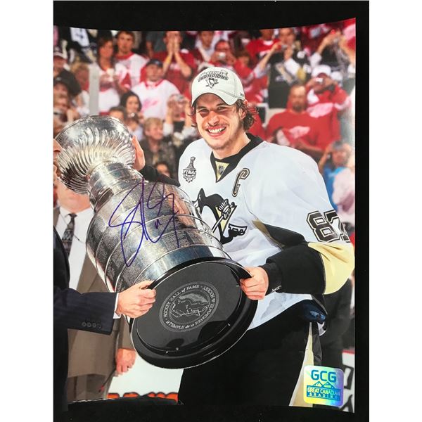 SIDNEY CROSBY SIGNED 8X10 PHOTO GCG COA