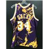 Image 1 : SHAQUILLE ONEAL SIGNED MITCHELL AND NESS L.A LAKERS SPLASH JERSEY (FANATICS COA)