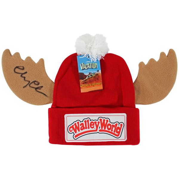 Chevy Chase Vacation Signed Wally World Beanie Hat beckett