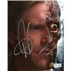 Image 1 : Aaron Eckhart Signed 8x10 Photo Actor Batman Dark Knight Two Face beckett