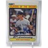 Image 1 : 1990 FLEER NO.626 DON MATTINGLY AUTO RED CARPET SUTHENTICS COA