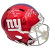 Image 1 : LAWRENCE TAYLOR AND SEQUAN BARCLAY DUAL SIGNED NY GIANTS FULL SIZE HELMET (BECKETT COA)