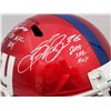 Image 3 : LAWRENCE TAYLOR AND SEQUAN BARCLAY DUAL SIGNED NY GIANTS FULL SIZE HELMET (BECKETT COA)