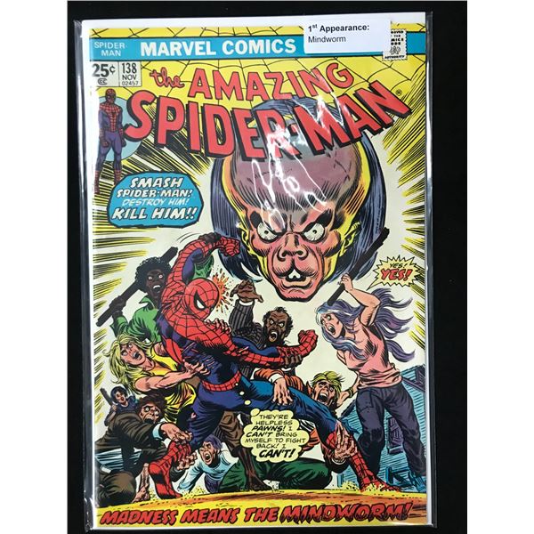 MARVEL COMICS NO.138 THE AMAZING SPIDERMAN (MINDWORM)