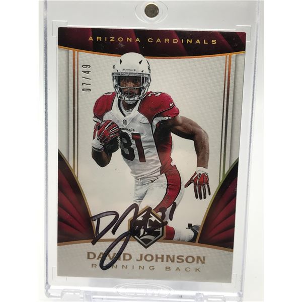 2016 PANINI LIMITED NO.58 DAVID JOHNSON AUTO 07/49