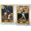 Image 1 : LOT OF1987 TOPPS ROOKIE CARDS BO JACKSON AND BARRY BONDS