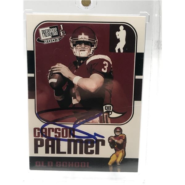 2003 PRESSPASS NO.OS CARSON PALMER AUTO 27/27