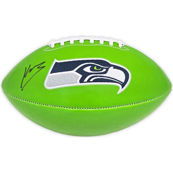 KENNETH WALKER III SIGNED SEATTLE SEAHAWKS FOOTBALL (BECKETT COA)