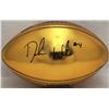 Image 1 : DESHAUN WATSON SIGNED GOLD CLEMSON TIGERS FOOTBALL (BECKETT COA)