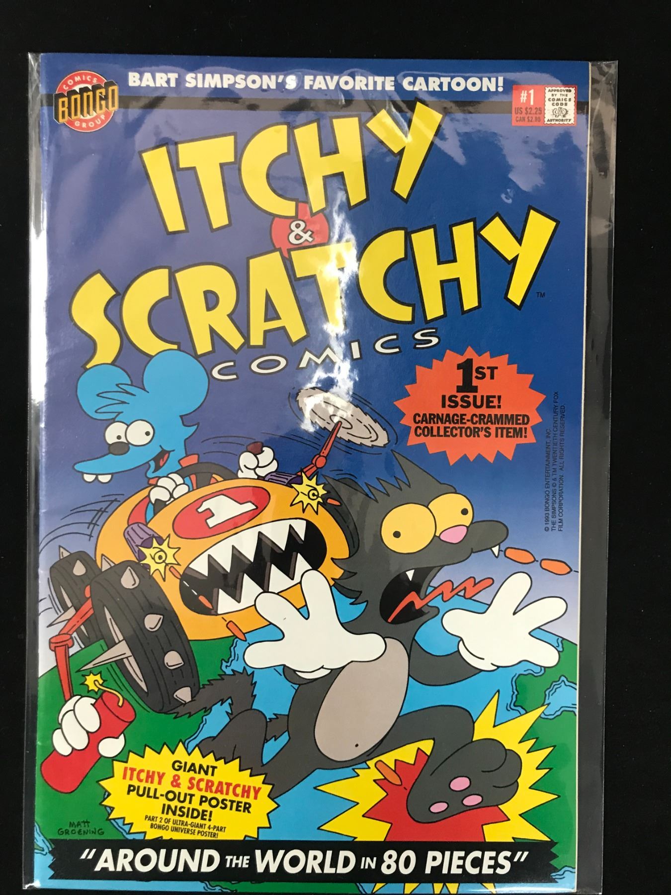 BONGO COMICS NO 1 ITCHY AND SCRATCHY bongo-comics-no-1-itchy-and-scratchy