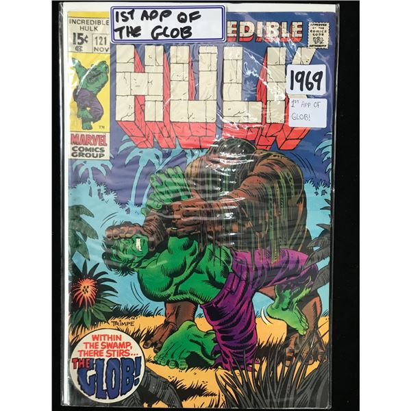 MARVEL COMICS NO.121 THE INCREDIBLE HULK (1ST APP OF GLOC)