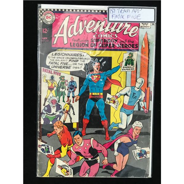 DC COMICS NO.352 ADVENTURE COMICS FEAT SUPERBOY AND THE LEGION OF SUPER-HEROES