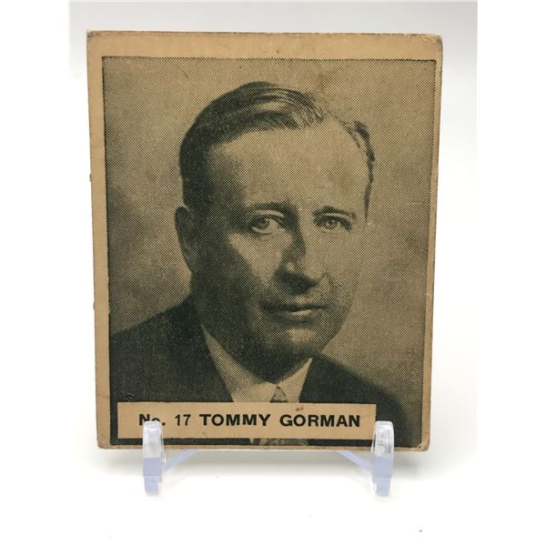 1937 V356 WORLD WIDE GUM NO.17 TOMMY GORMAN