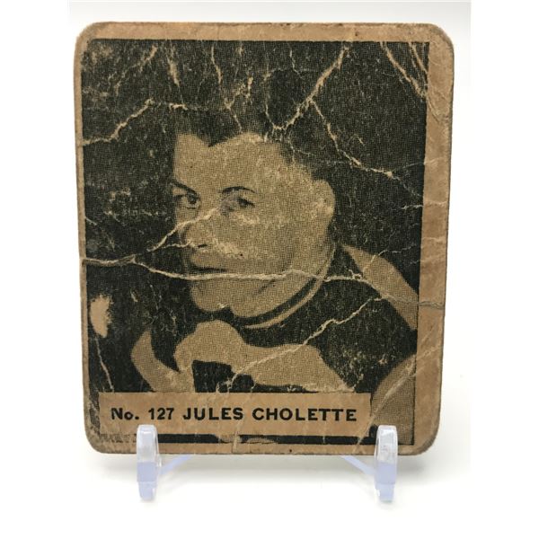 1937 V356 WORLD WIDE GUM NO.127 JULES CHOLETTE