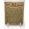 Image 2 : 1937 V356 WORLD WIDE GUM NO.69 COONEY WEILAND