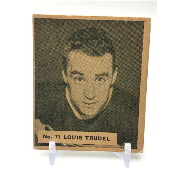 1937 V356 WORLD WIDE GUM NO.71 LOUIS TRUDEL