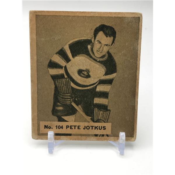 1937 V356 WORLD WIDE GUM NO.104 PETE JOTKUS