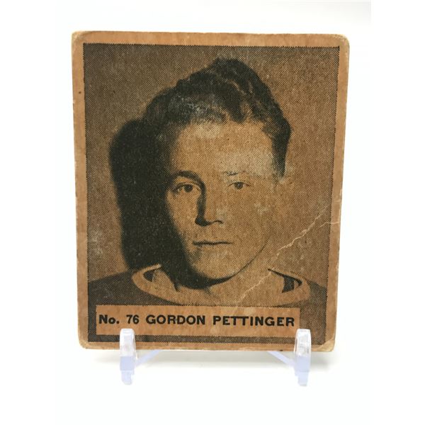 1937 V356 WORLD WIDE GUM NO.76 GORDON PETTINGER