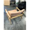 Image 3 : LK HJELLE  MODEL 711 CORIANDER/OAK LOUNGE CHAIR, RETAIL VALUE $5,530.00 CAD