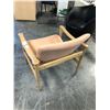 Image 3 : LK HJELLE  MODEL 711 CORIANDER/OAK LOUNGE CHAIR, RETAIL VALUE $5,530.00 CAD