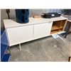 Image 2 : DESIGN WITHIN REACH TREKU AURA WHITE/OAK 77"W CREDENZA, RETAIL VALUE $4,965.00 CAD