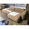 Image 2 : DESIGN WITHIN REACH MAGS SOFT LOW ONE ARM SECTIONAL, BEIGE, 100" X 54", RETAIL VALUE $5,955.00 CAD