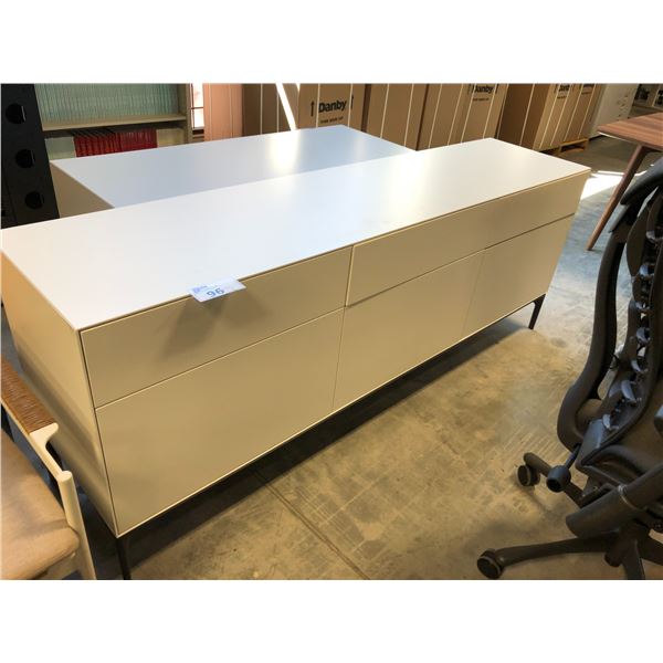 TREKU WHITE 76 W 6 DRAWER SIDEBOARD RETAIL VALUE $4,837.00 CAD