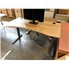 Image 2 : DESIGN WITHIN REACH JARVIS BAMBOO STANDING ELECTRIC DESK 60" X 30", RETAIL VALUE $1,375.00