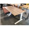 Image 2 : DESIGN WITHIN REACH RENEW SIT-TO-STAND ELECTRIC DESK, WALNUT 48" X 30" RETAIL VALUE $3,890.00