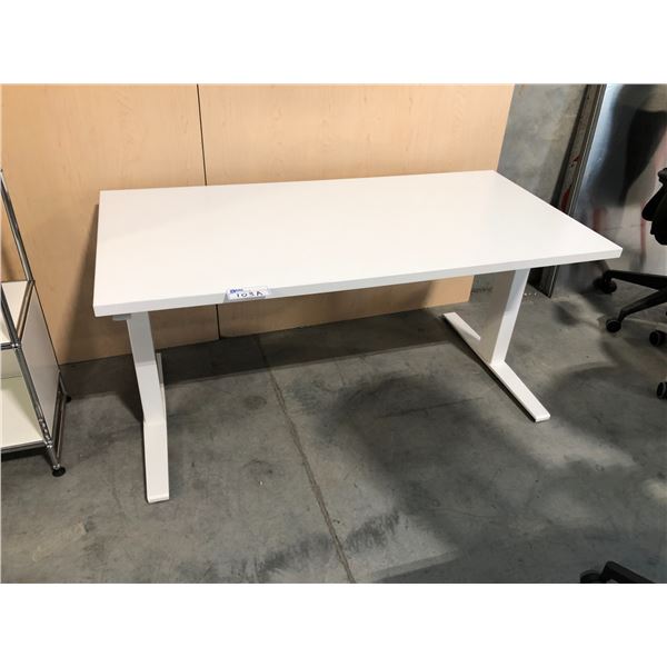 DESIGN WITHIN REACH RENEW SIT-TO-STAND ELECTRIC DESK WHITE 60" X 30" ELECTRIC TABLE, RETAIL VALUE