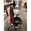 Image 2 : HERMAN MILLER VANTUM BLACK/RED HIGH BACK GAMING CHAIR, RETAIL VALUE $1,130 CAD