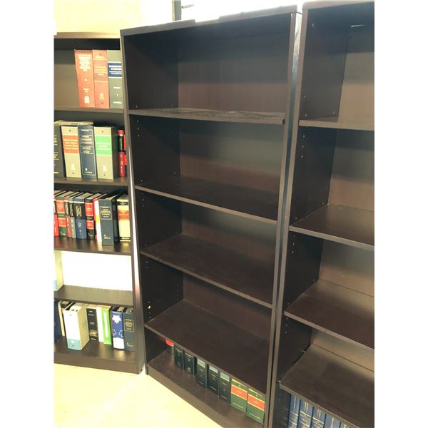 DARK WOOD 72"H BOOK CASE