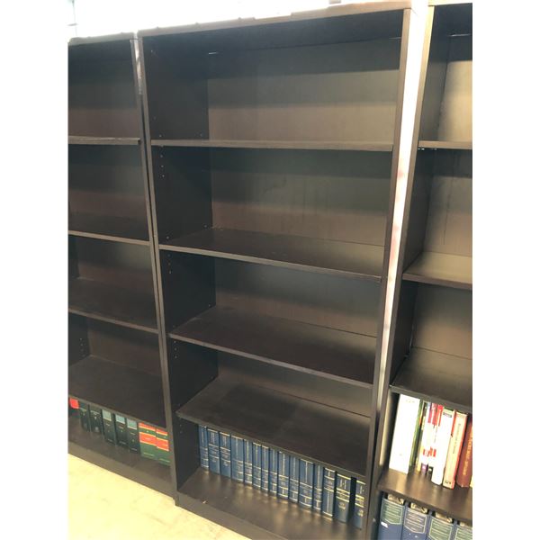 DARK WOOD 72 H BOOK CASE