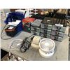 Image 1 : LOT OF HOUSEHOLD MISC. INCLUDING HEATERS, STORAGE CONTAINERS & MORE